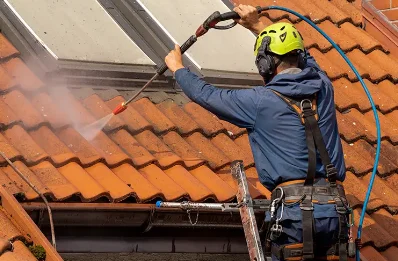 Démoussage et hydrofuge de toiture au Verger